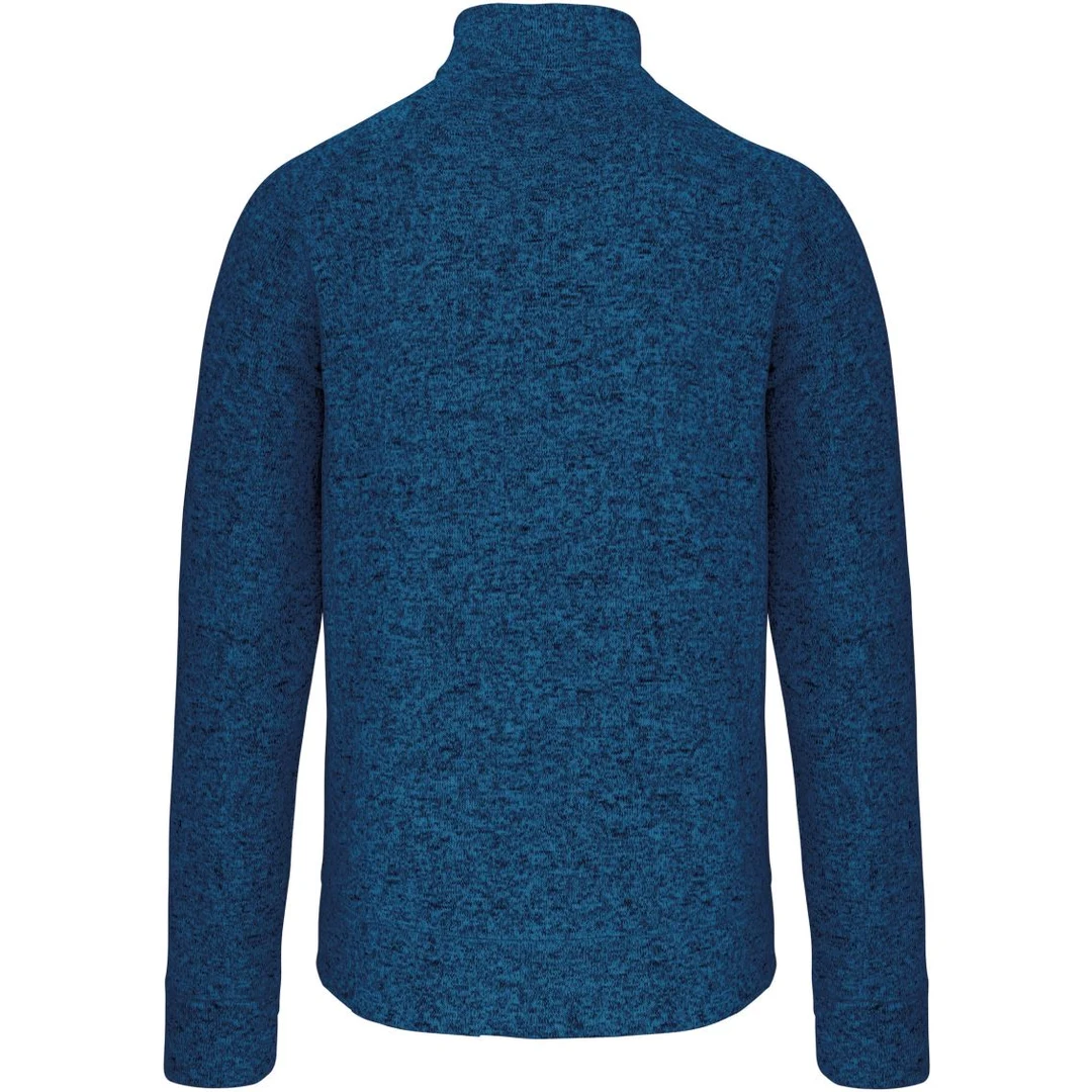 Kariban K 9106 Herren Melange Strickfleece Jacke, miniature 13