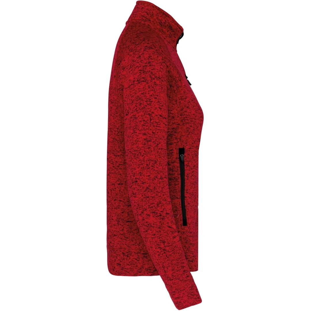 Kariban K 9107 Damen Melange Strickfleece Jacke, miniature 18