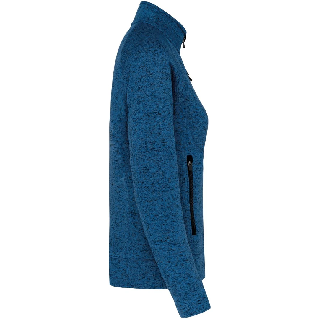 Kariban K 9107 Damen Melange Strickfleece Jacke, miniature 14