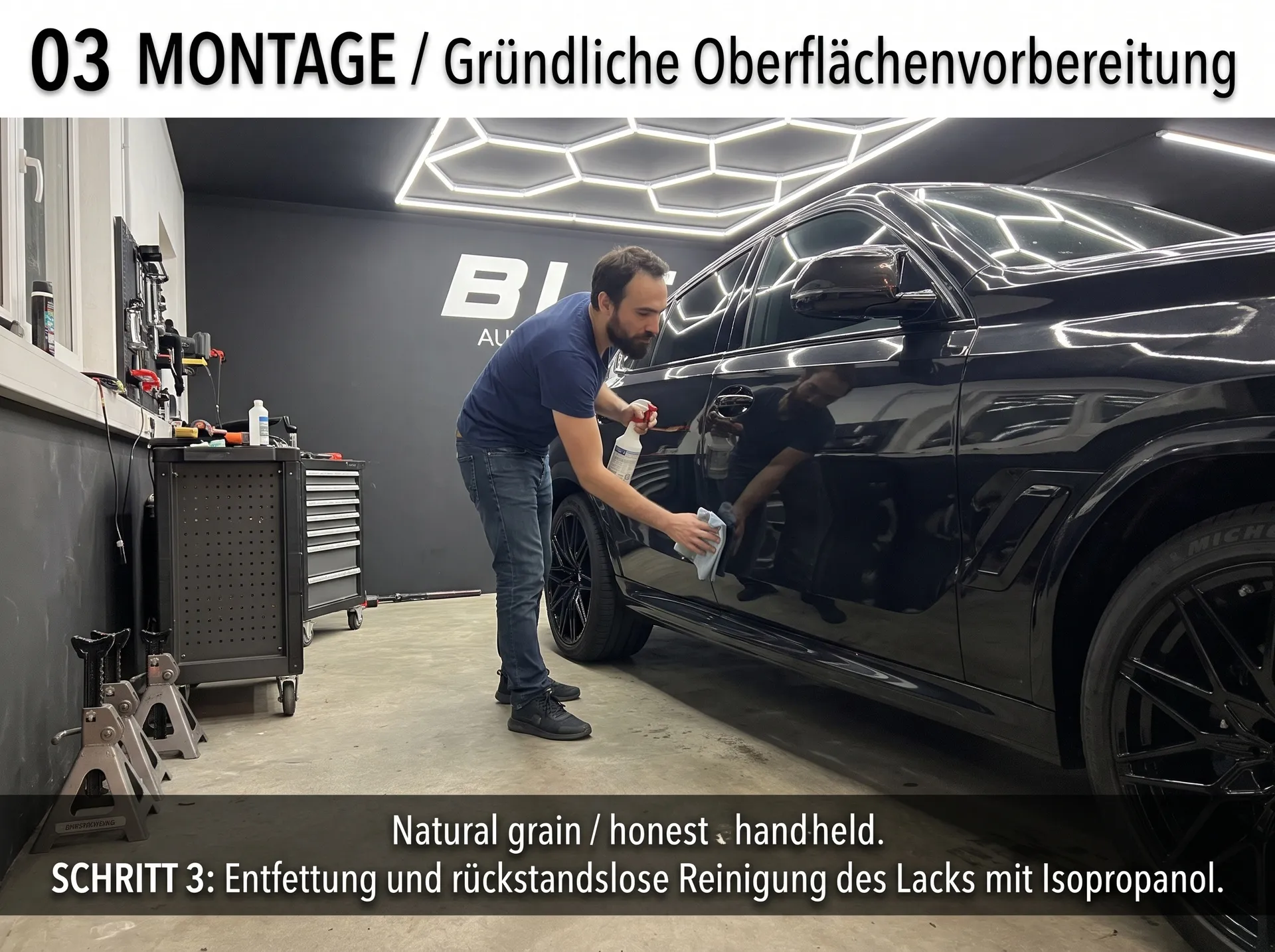 Gründliche Lackentfettung & Vorbereitung – Bild 1
