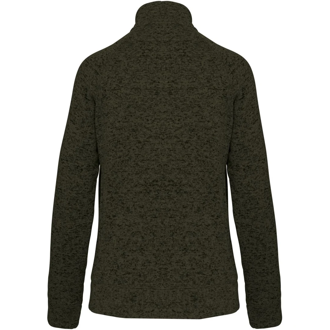 Kariban K 9107 Damen Melange Strickfleece Jacke, miniature 10