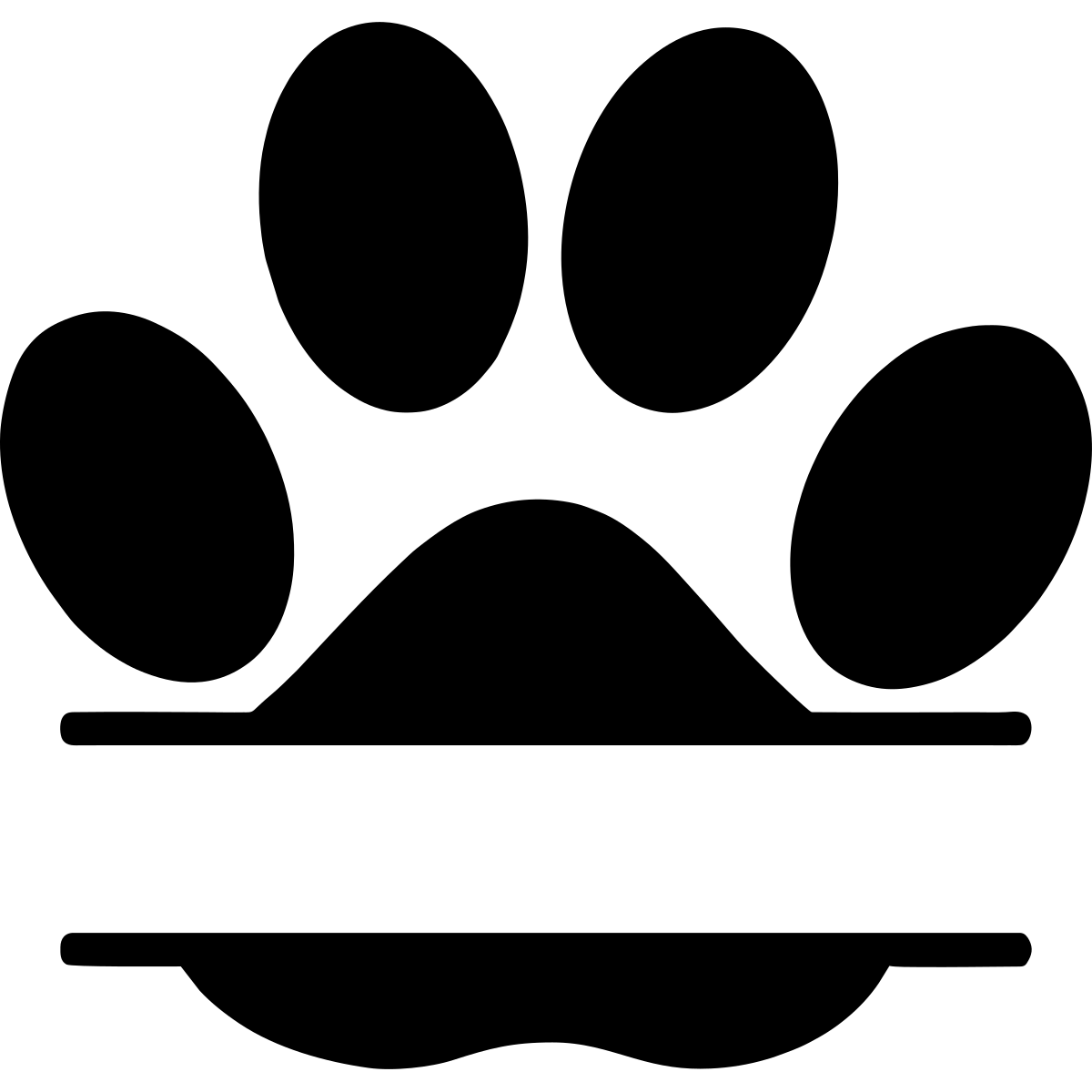 Hundepfote mit Wunschname Autoaufkleber
