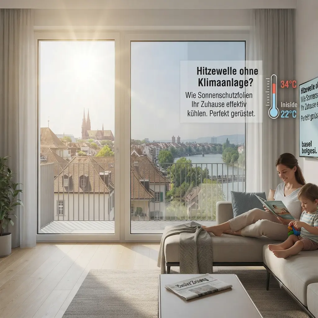 Hitzewelle ohne Klimaanlage? Wie Sonnenschutzfolien Ihr Zuhause effektiv kühlen