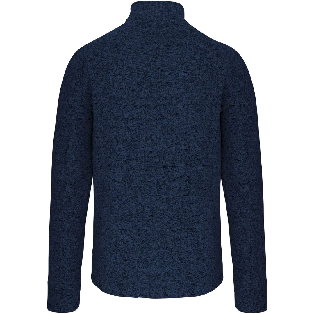 Kariban K 9106 Herren Melange Strickfleece Jacke, miniature 15