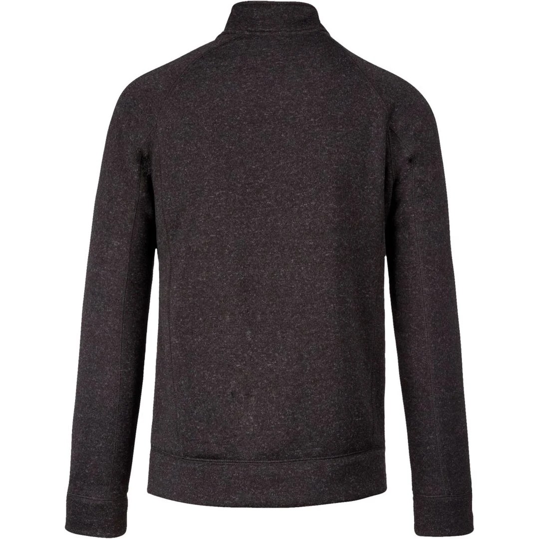 Kariban K 9106 Herren Melange Strickfleece Jacke, miniature 7