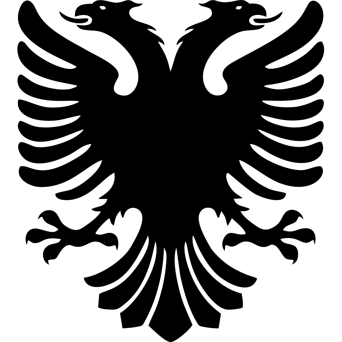 Albanischer Adler Autoaufkleber