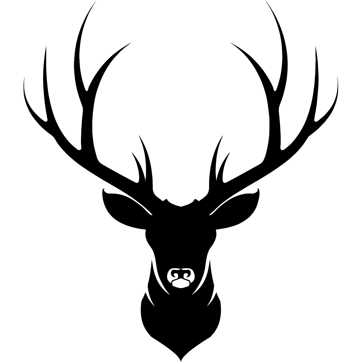 Schöner Hirschkopf Autoaufkleber thumbnail 6