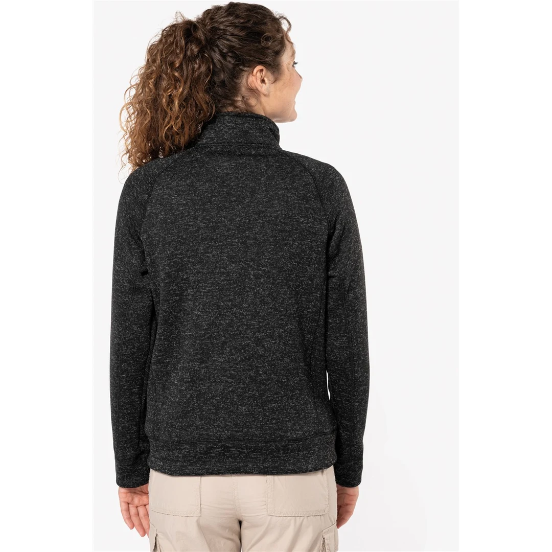 Kariban K 9107 Damen Melange Strickfleece Jacke, miniature 24