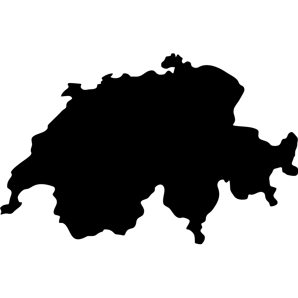 Schweizer Landkarte Aufkleber thumbnail 6