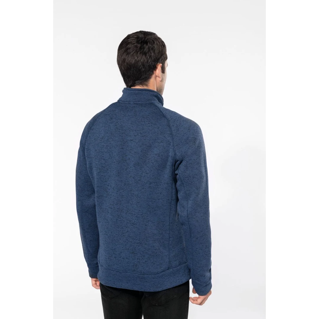 Kariban K 9106 Herren Melange Strickfleece Jacke, miniature 23