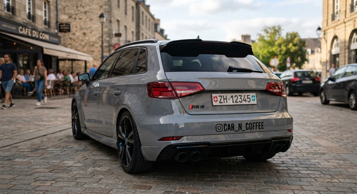 Auto mit Social Media Name personalisieren: Instagram, TikTok & Facebook Kleber in der Schweiz