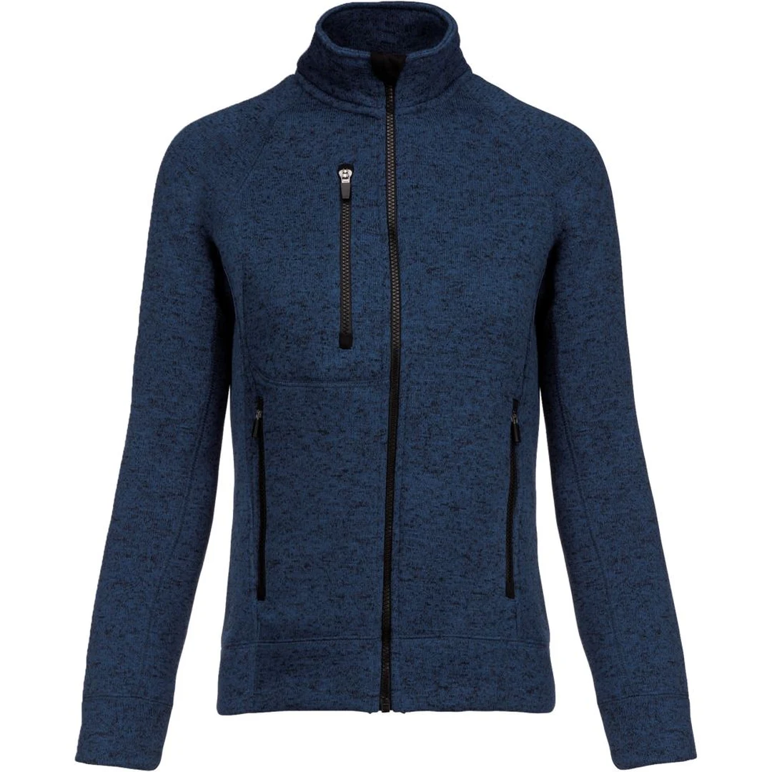 Kariban K 9107 Damen Melange Strickfleece Jacke, miniature 6