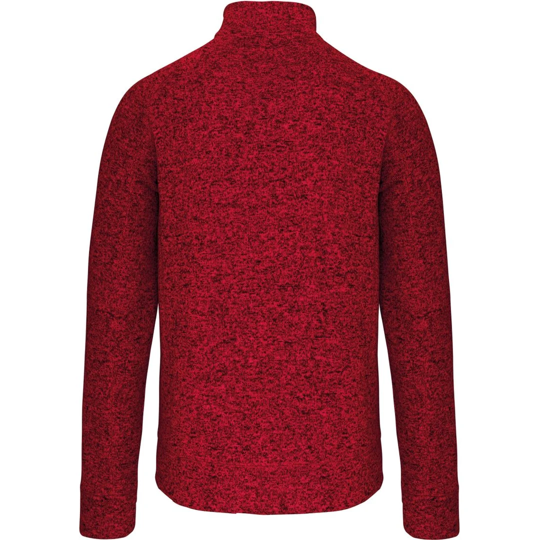 Kariban K 9106 Herren Melange Strickfleece Jacke, miniature 17