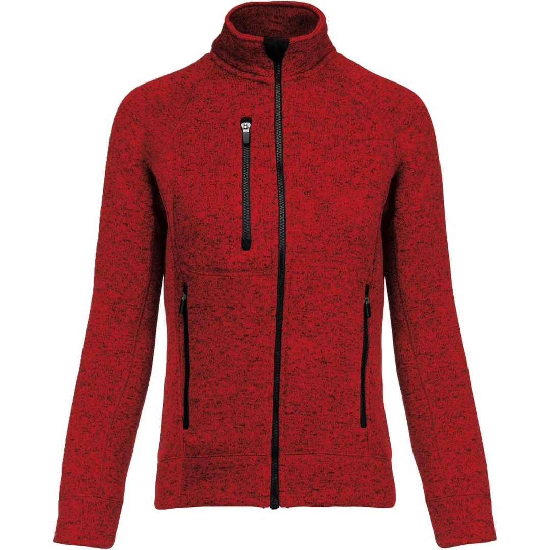 Kariban K 9107 Damen Melange Strickfleece Jacke, miniature 7